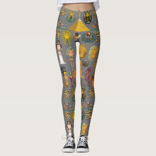 Leggings Jeroglífico egipcio antiguo -Faraón patrón