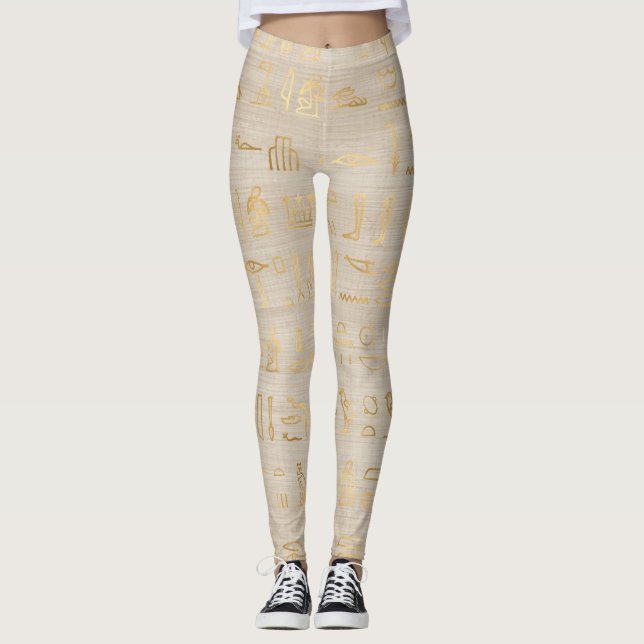 Leggings Jeroglíficos de Egipto (Anverso)