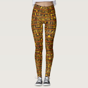 Leggings Jeroglíficos Egipcios Antiguos