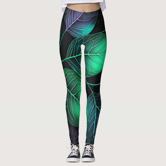 Leggings Jeweltone Leaves (Anverso)