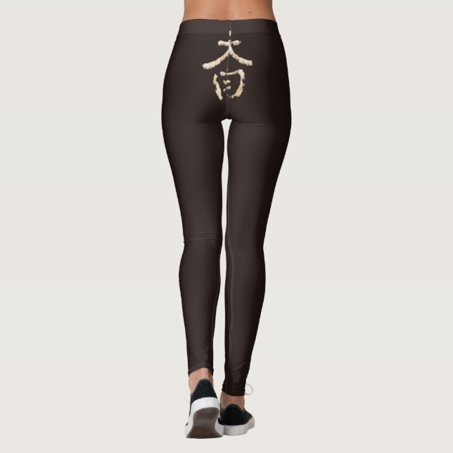 Leggings Jinbaori-Kurotorigemojimoyou (Reverso)