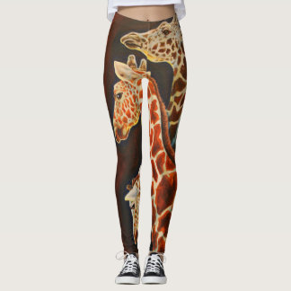 Leggings Jirafas, nosotros arte del animal de tres