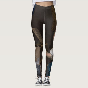 Leggings Johannes Vermeer Lady sentada en una virgen