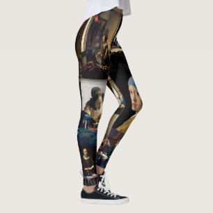 Leggings Johannes Vermeer - Masterpieces Patchwork
