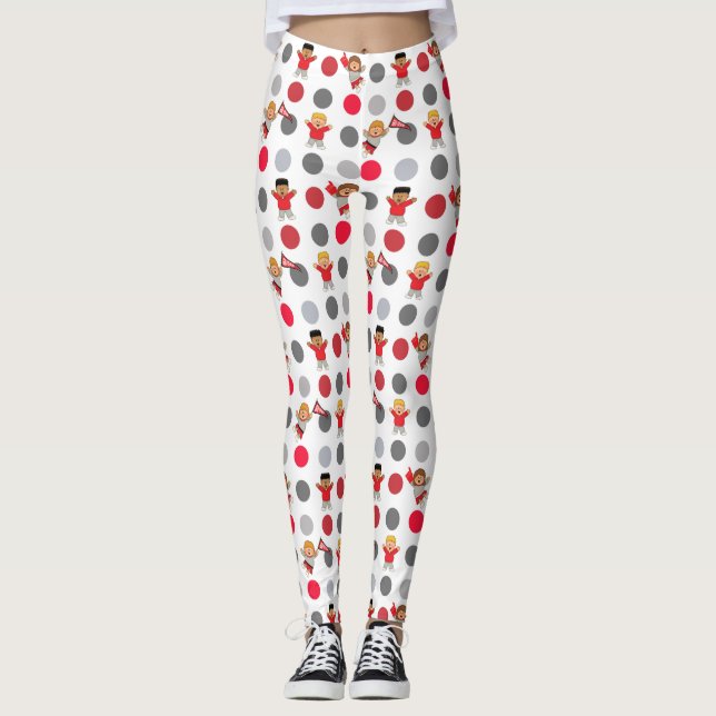 Leggings JollyKins animadores y puntos de polka (Anverso)