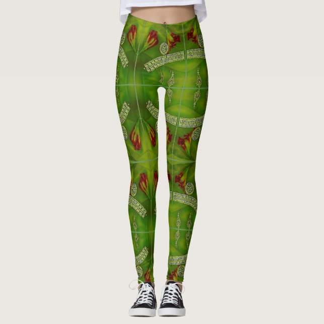 Leggings Joyería con flores (Anverso)