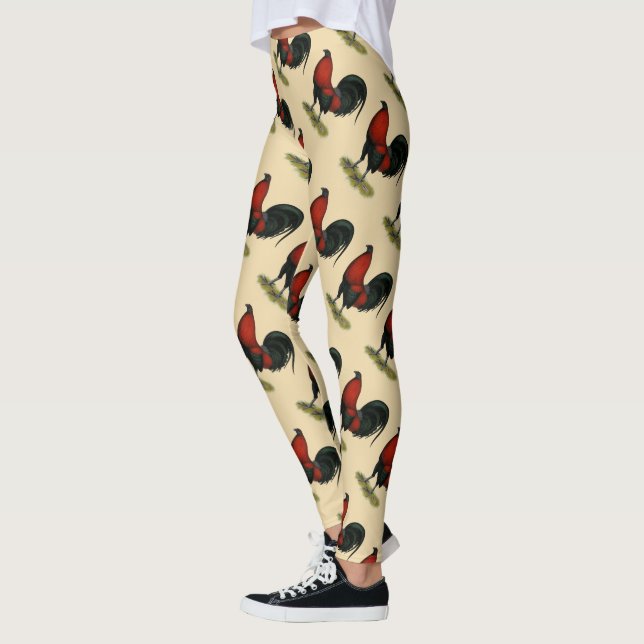 Leggings Juego americano BB Rojo Negro Rooster (Izquierda)