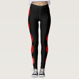 Leggings Jugador de baloncesto rojo Personalizado Jersey Nu
