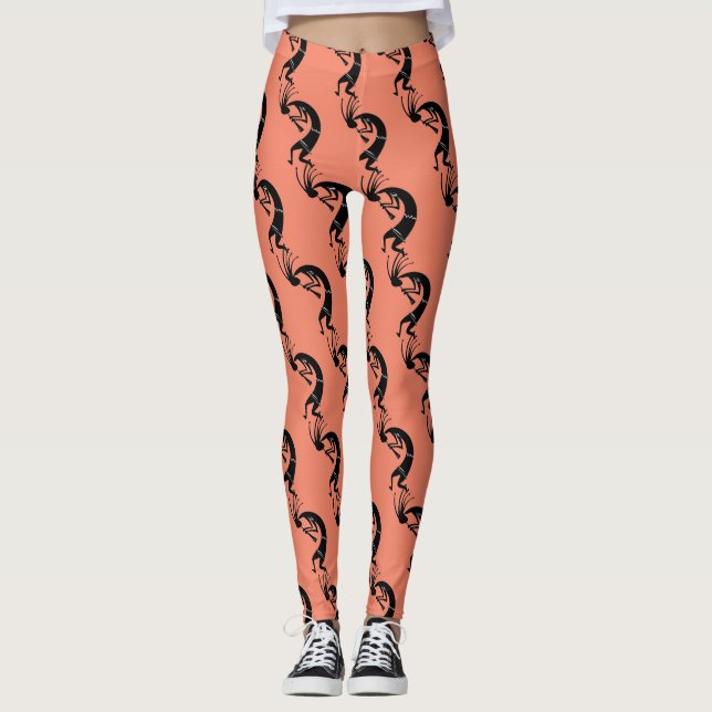 Leggings Jugador de flauta de Kokopelli Thunder_Cove (Anverso)