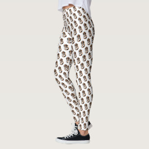 Leggings Jugadores de Baloncesto Número Ocho Con Balones de