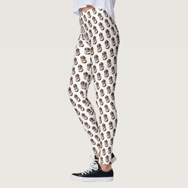 Leggings Jugadores de Baloncesto Número Ocho Con Balones de (Izquierda)