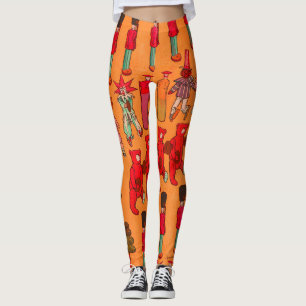Leggings Juguete Navideño Antiguo Niños Juegan