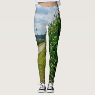 Leggings Junto A Un Campo De Maíz