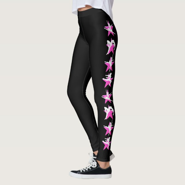 LEGGINGS JUREGOS DE BAILE DE ESTRELLA PINK SUPER (Izquierda)
