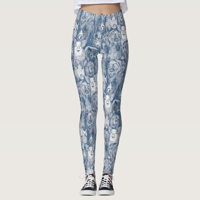 Leggings just pigs cobalt denim (Anverso)