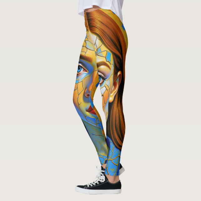 Leggings “Kaela” - Patrón de un pasado (Izquierda)