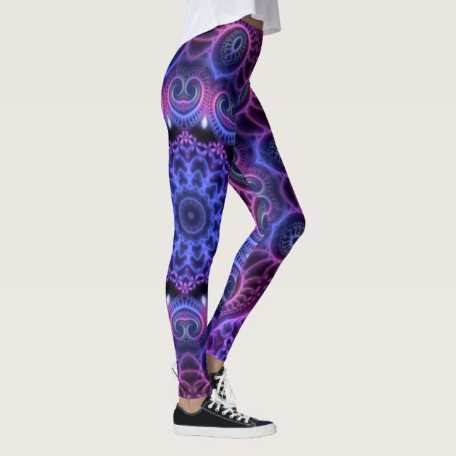 Leggings Kaleidoscope Fractal - Corazones Mandala + tus ide (Derecha)