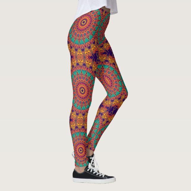Leggings Kaleidoscope Fractal - tatuaje II + tus ideas (Derecha)