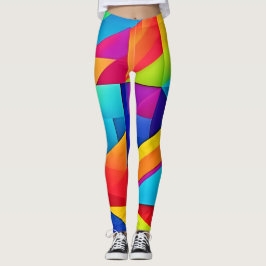 Leggings Kaleidoscopio de color geométrico