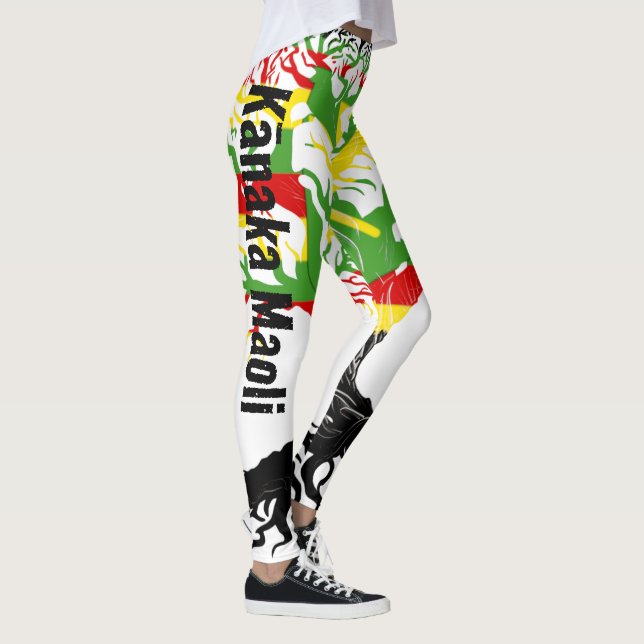 Leggings Kānaka Maoli ROOTS Blk (Derecha)