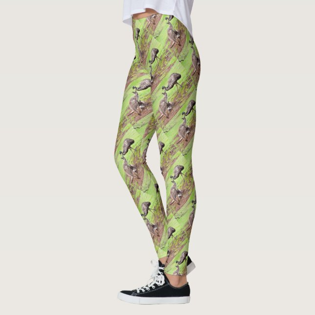 Leggings Kangaroo Australiano Y Emu, (Izquierda)