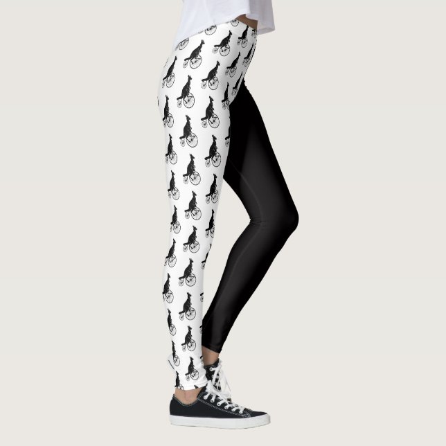 Leggings Kangaroo monta una bicicleta divertida (Derecha)