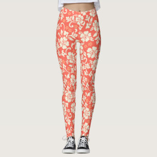 Leggings Kapalua Pareau Hawaiian Hibiscus