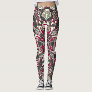 Leggings Karakoko ucraniano: Diseño de bufanda en el cuello
