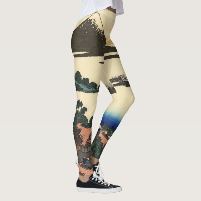 Leggings Katsushika Hokusai Dawn en la provincia de Kai (Derecha)