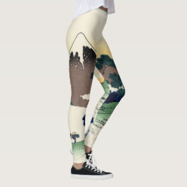 Leggings Katsushika Hokusai. El paso inume en la provincia 