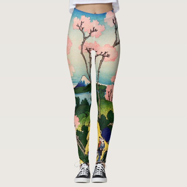 Leggings Katsushika Hokusai - Gotenyama, Tokaido, Shinagawa (Anverso)