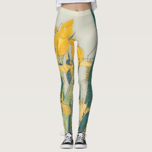 Leggings Katsushika Hokusai - Grasshopper e Iris