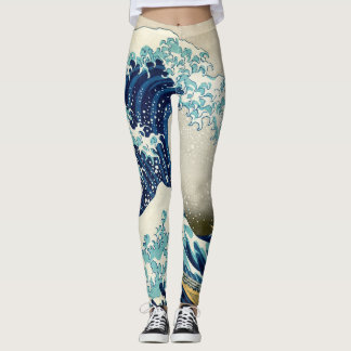 Leggings Katsushika Hokusai - La gran ola de Kanagawa