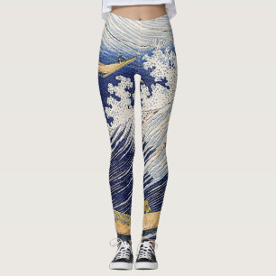Leggings Katsushika Hokusai. Olas oceánicas