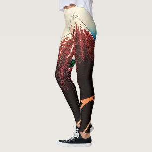 Leggings Katsushika Hokusai - Rayos debajo de la cumbre