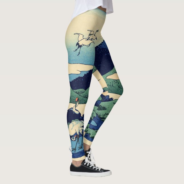 Leggings Katsushika Hokusai - Umegawa en la provincia de Sa (Derecha)