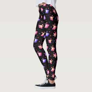 Leggings Kawaii Alien UFO Decora Kei