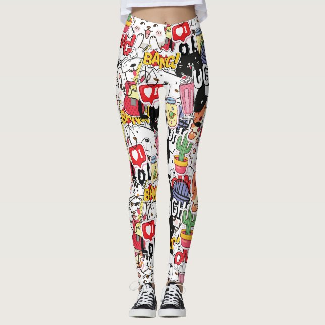 Leggings kawaii funny pet design - cute animal lover  (Anverso)