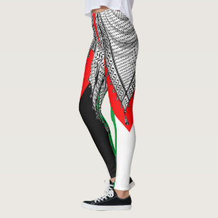 Leggings Keffiyeh palestino Scarf tejido tradicional