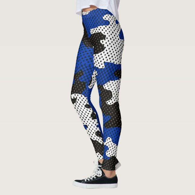Leggings Kentucky Blue White Classic Camo Pattern (Izquierda)
