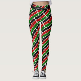 Leggings KENYA FLAG Scripting EJECUTAR TU RAZA Personalizad