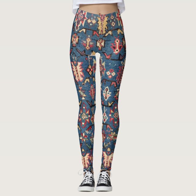 Leggings Khyrdagyd azul cobalto : Auténtico del siglo XIX (Anverso)
