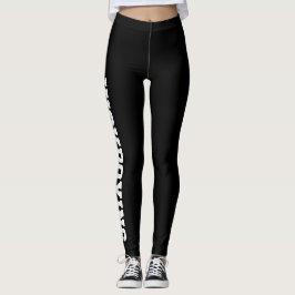 Leggings Kickboxing Artes Marciales Negro Y Blanco