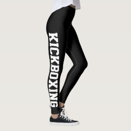 Leggings Kickboxing Artes Marciales Negro Y Blanco