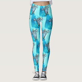 Leggings KidsArt para CHOC - Tortuga marina