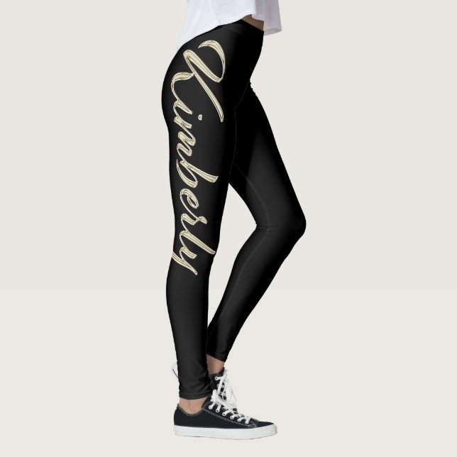 Leggings Kimberly white gold Handwriting Hose (Derecha)