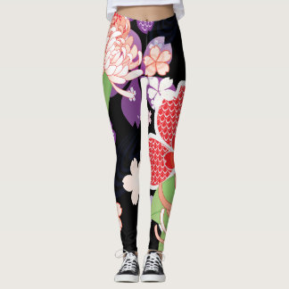 Leggings Kimono japonés Patern polainas