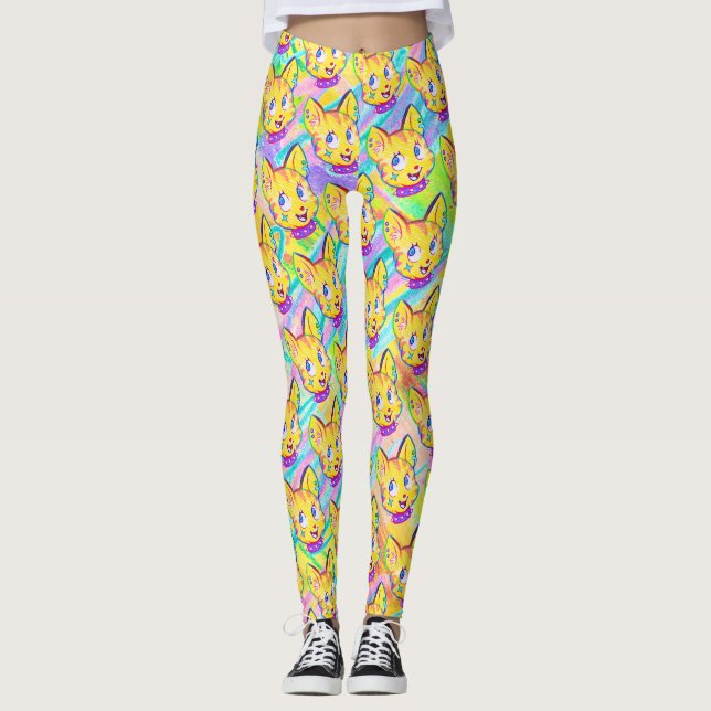 Leggings Kitty Doodle Bratislava Kidcore (Anverso)