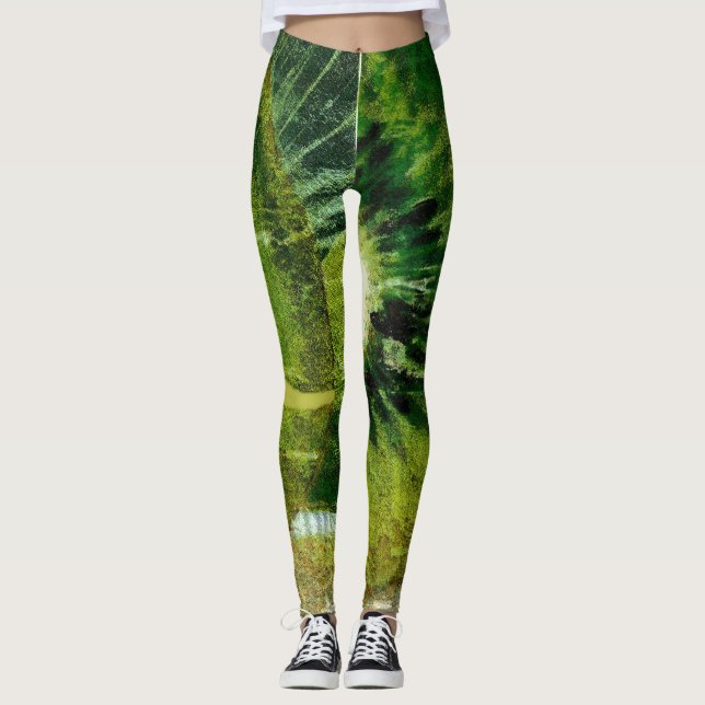 Leggings Kiwi Green Tie Dye New (Anverso)