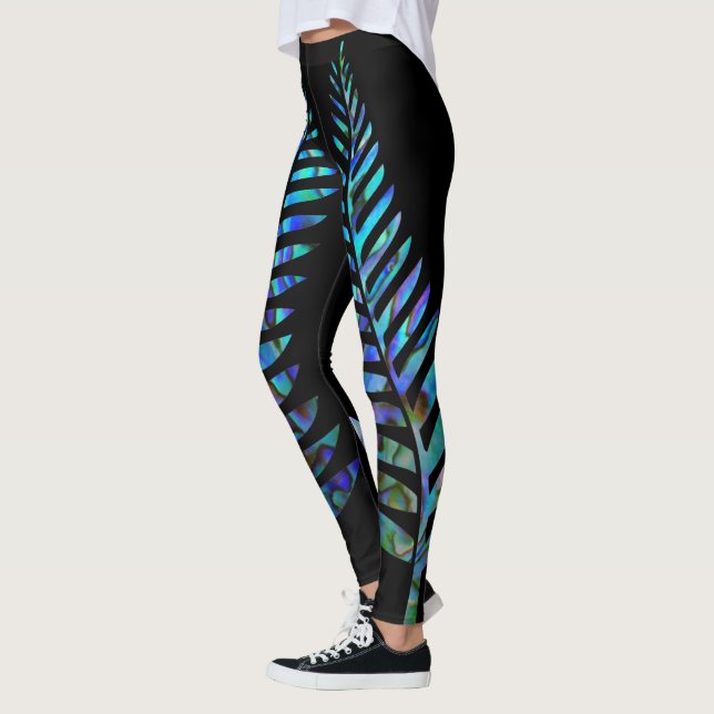 LEGGINGS KIWI NEW ZEALAND FERN PAUA (Izquierda)